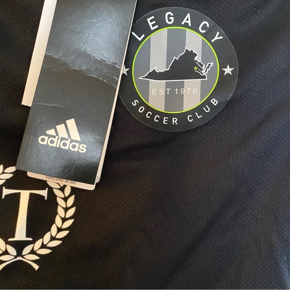 NWT Adidas Youth Size: Small Soccer Black and White Jersey Legacy Estro - Picture 4 of 7